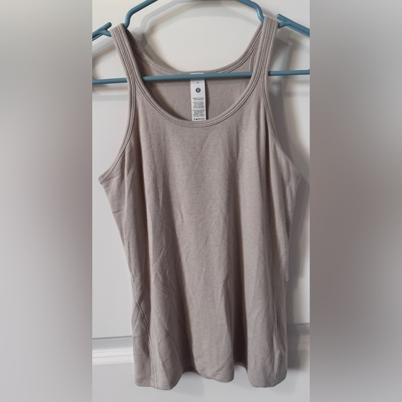 lululemon athletica Tops - lululemon athletica Taupe Tank Top Size 4